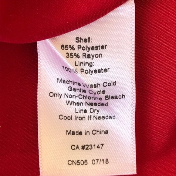 TALBOTS Tartan A Line Red Plaid Skirt 12P - Picture 8 of 15